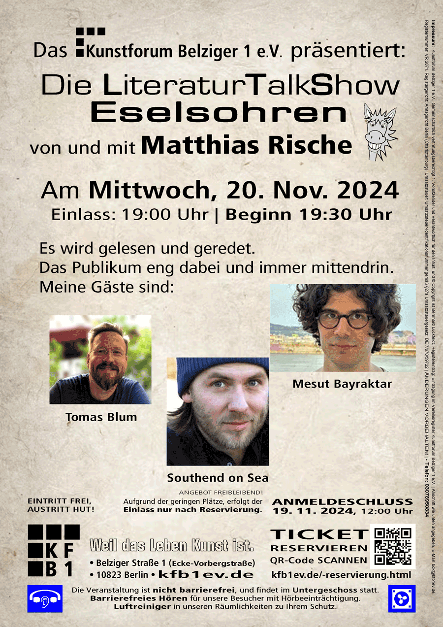 LiteraturTalkShow Eselsohren_Mit-20-November_2024_im_KFB1